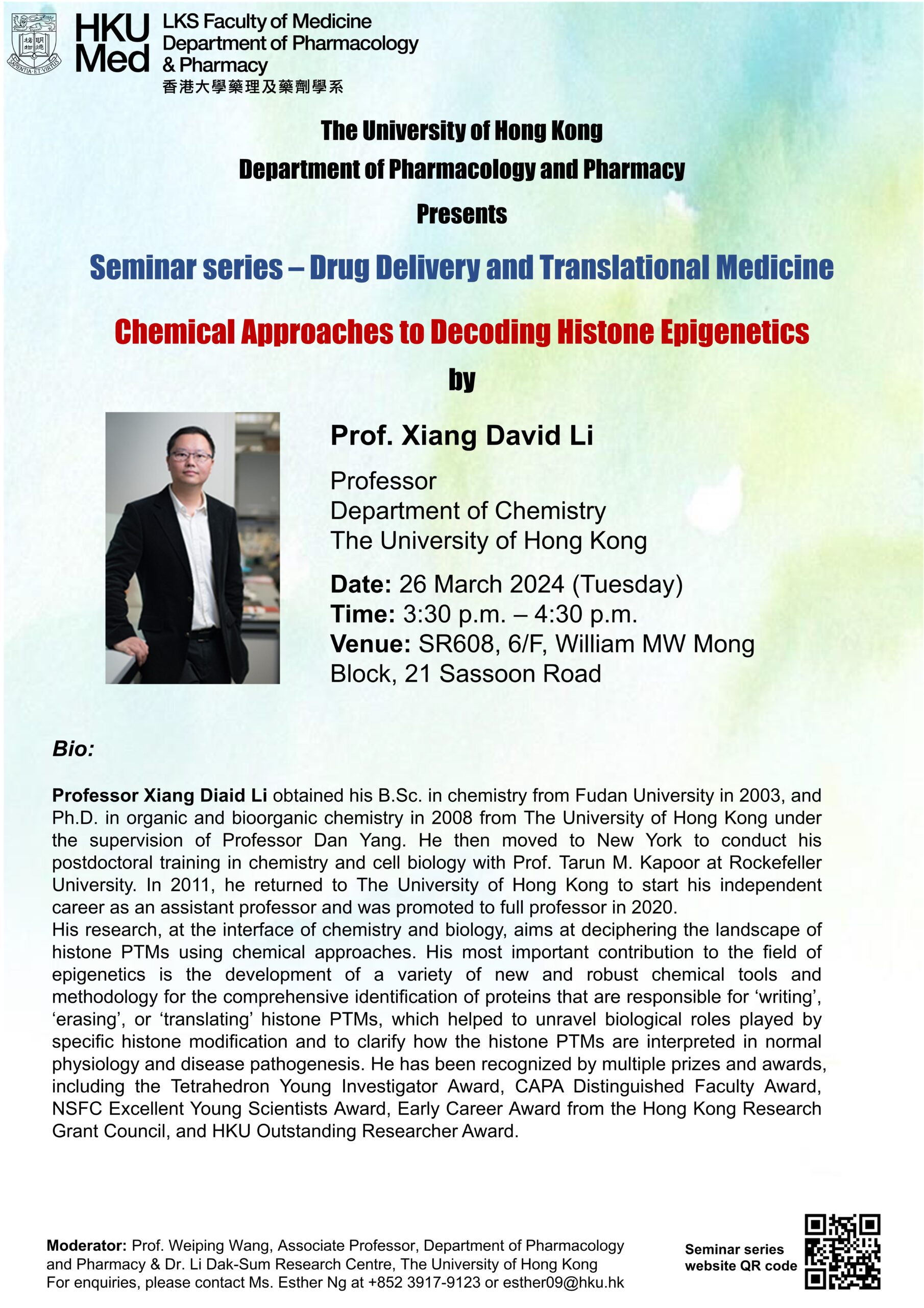 Poster - Prof. Xiang David Li